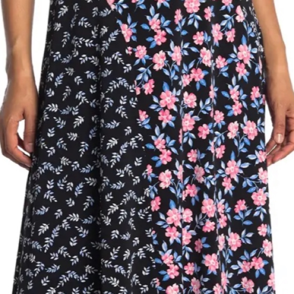Maggie London Mixed Print Midi Dress - Picture 4 of 4